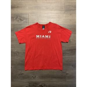 Vintage 90s Miami Ohio Redhawks Shirt Size S University College NCAA Graphic